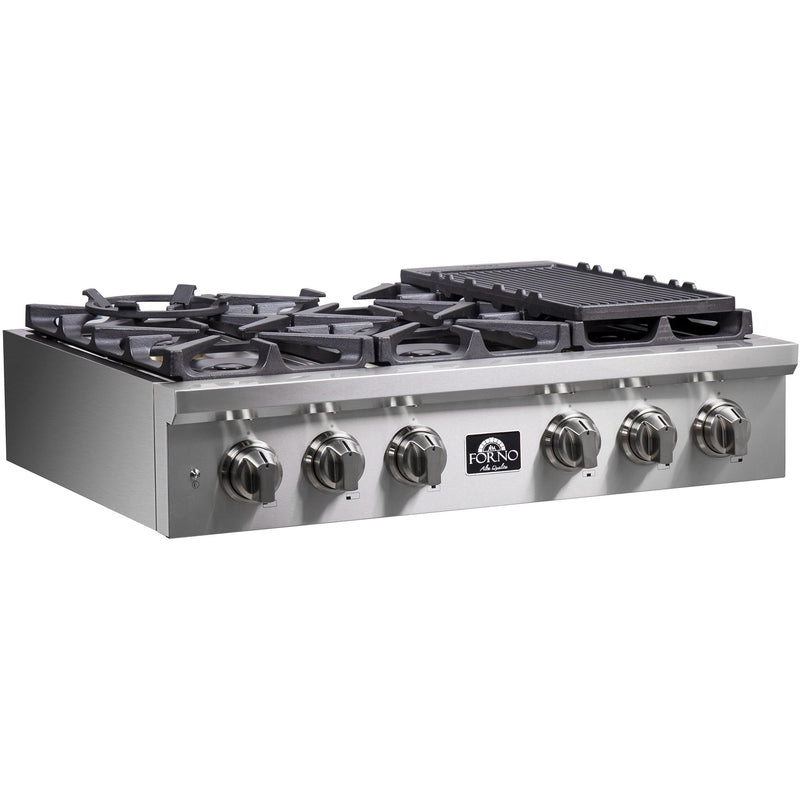 Forno 36-inch Gas Rangetop with 6 Burners FCTGS5751-36 IMAGE 4