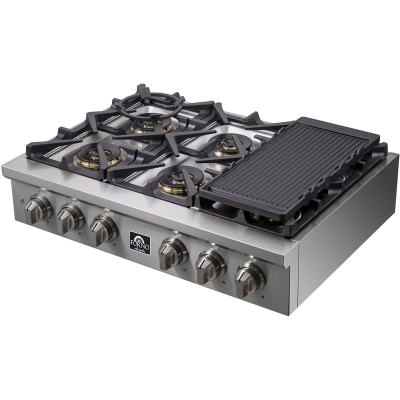 Forno 36-inch Gas Rangetop with 6 Burners FCTGS5751-36 IMAGE 9