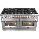 Forno Capriasca 60" Freestanding Dual Fuel Range FFSGS6187-60 IMAGE 3