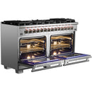 Forno Capriasca 60" Freestanding Dual Fuel Range FFSGS6187-60 IMAGE 4