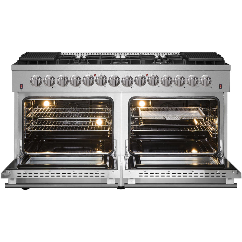 Forno Galiano 60" Freestanding Dual Fuel Range FFSGS6156-60 IMAGE 2