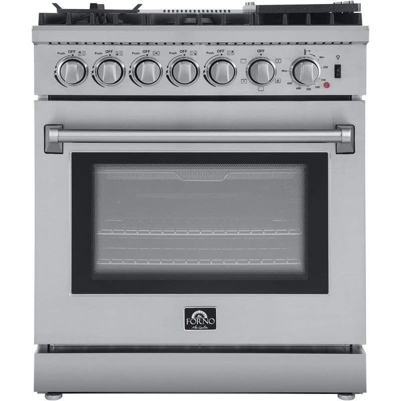 Forno Lazio 30" Freestanding Dual Fuel Range FFSGS6196-30 IMAGE 1