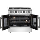 Forno Galiano 36" Freestanding French Door Dual Fuel Range FFSGS6356-36 IMAGE 2