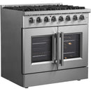 Forno Galiano 36" Freestanding French Door Dual Fuel Range FFSGS6356-36 IMAGE 3