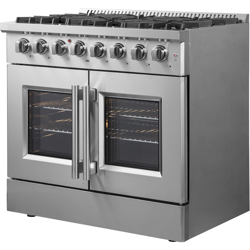 Forno Galiano 36" Freestanding French Door Dual Fuel Range FFSGS6356-36 IMAGE 5