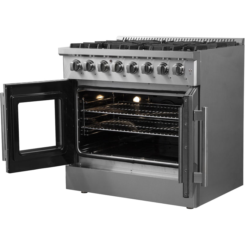 Forno Galiano 36" Freestanding French Door Dual Fuel Range FFSGS6356-36 IMAGE 6