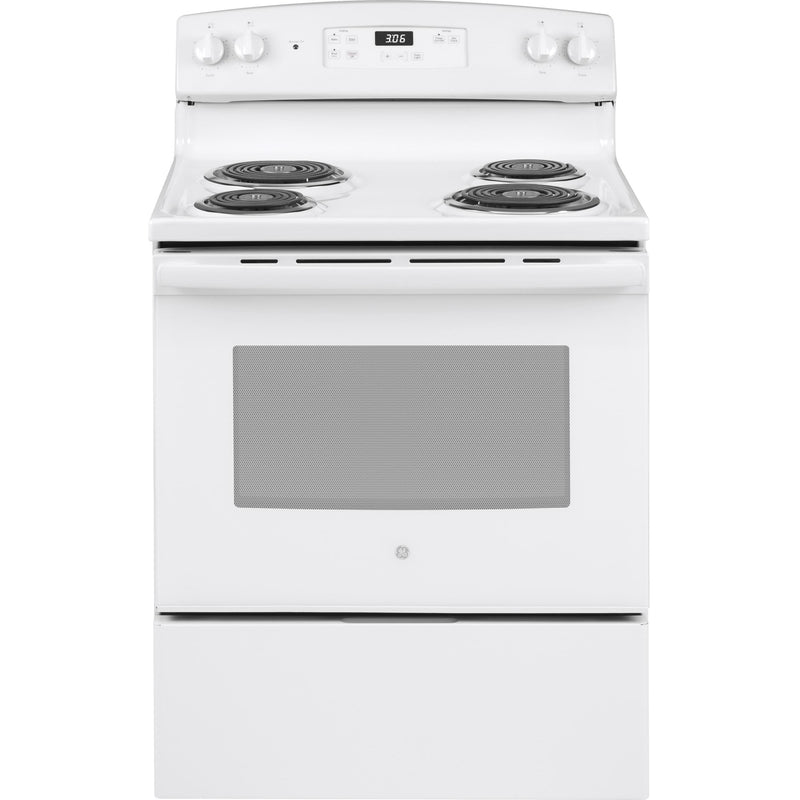 GE 30-inch Freestanding Electric Range JBS360DMWW