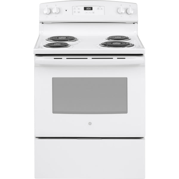 GE 30-inch Freestanding Electric Range JBS360DMWW