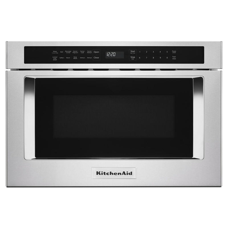 KitchenAid 24-inch, 1.2 cu. ft. Under-Counter Microwave Oven Drawer KMBD104GSS