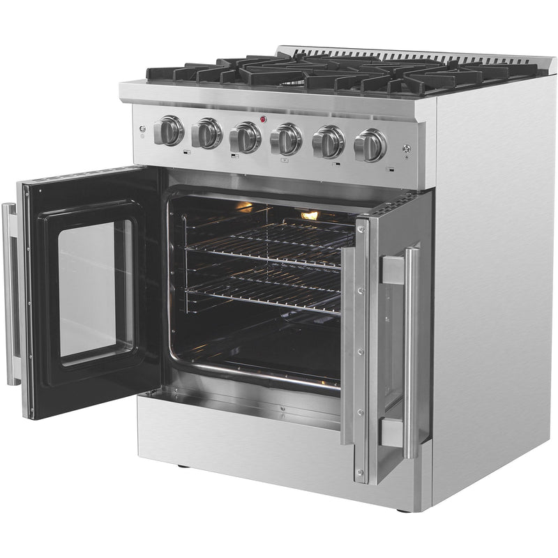 Forno Galiano 30" Freestanding French Door Gas Range FFSGS6444-30 IMAGE 4