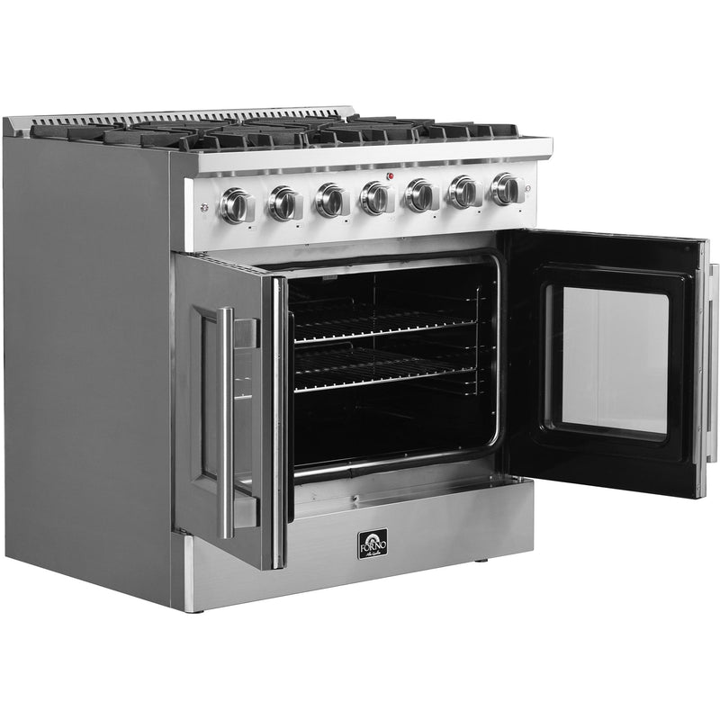 Forno Galiano 36" Freestanding French Door Gas Range FFSGS6444-36 IMAGE 4