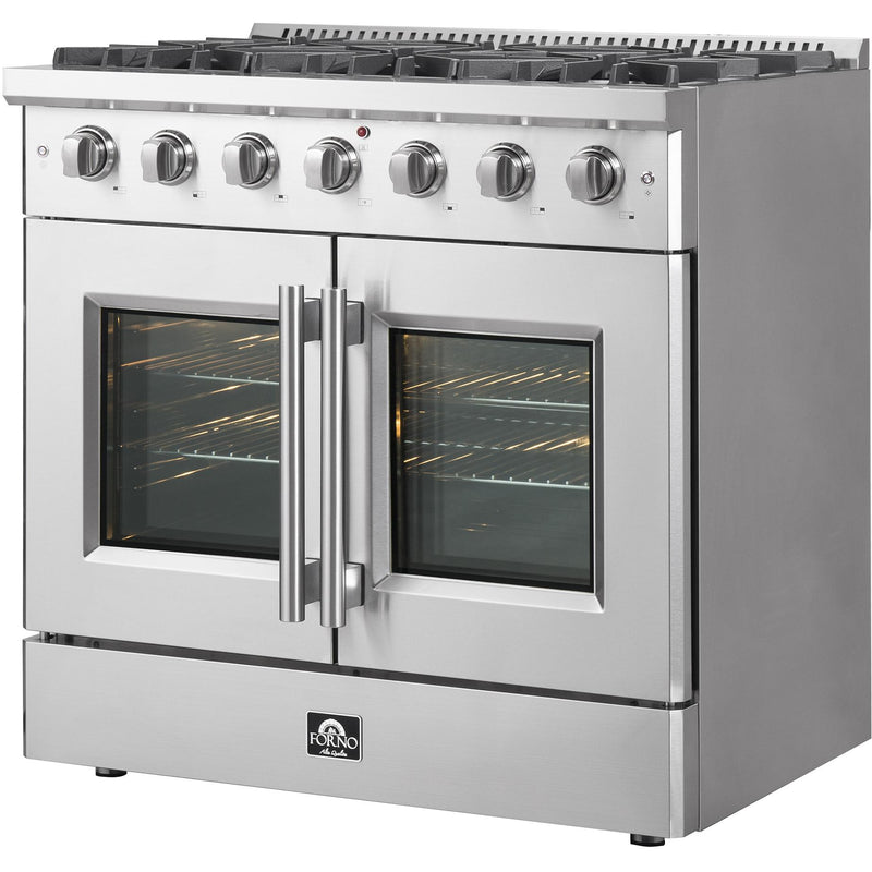 Forno Galiano 36" Freestanding French Door Gas Range FFSGS6444-36 IMAGE 5