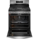 Frigidaire Gallery 30-inch Freestanding Gas Range with Air Fry Technology GCRG3060BDGCRG3060BD