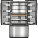 KitchenAid 36-inch, 24 cu. ft. Counter-Dept French 3-Door Refrigerator with Internal Water Dispenser and Ice Maker (Stainless Steel) (KRFC236SPS)