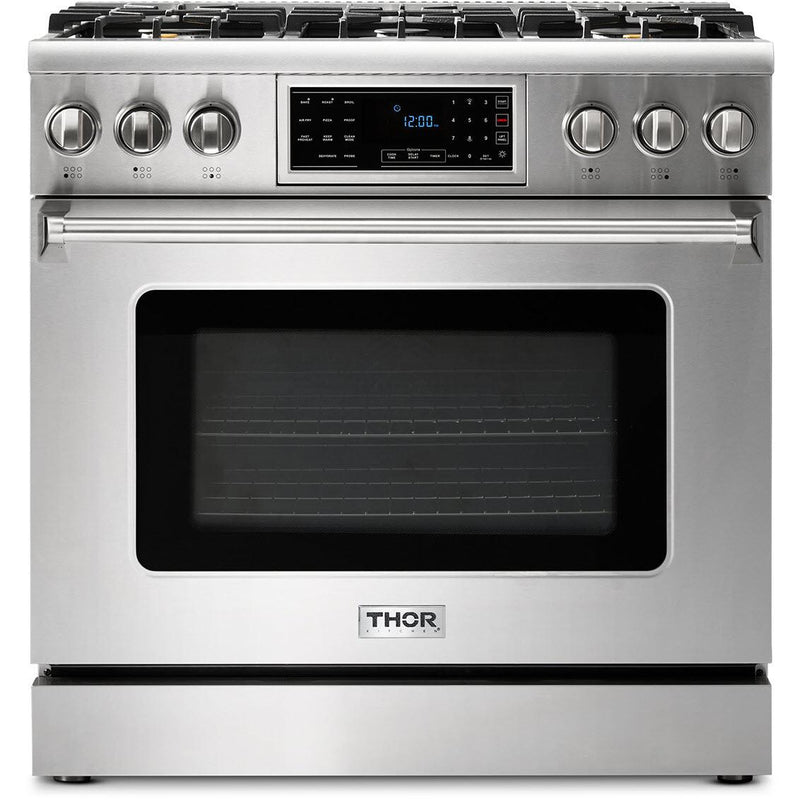  Thor Kitchen 36-inch Freestanding Gas Range with Convection Technology TRG3601 IMAGE 1
