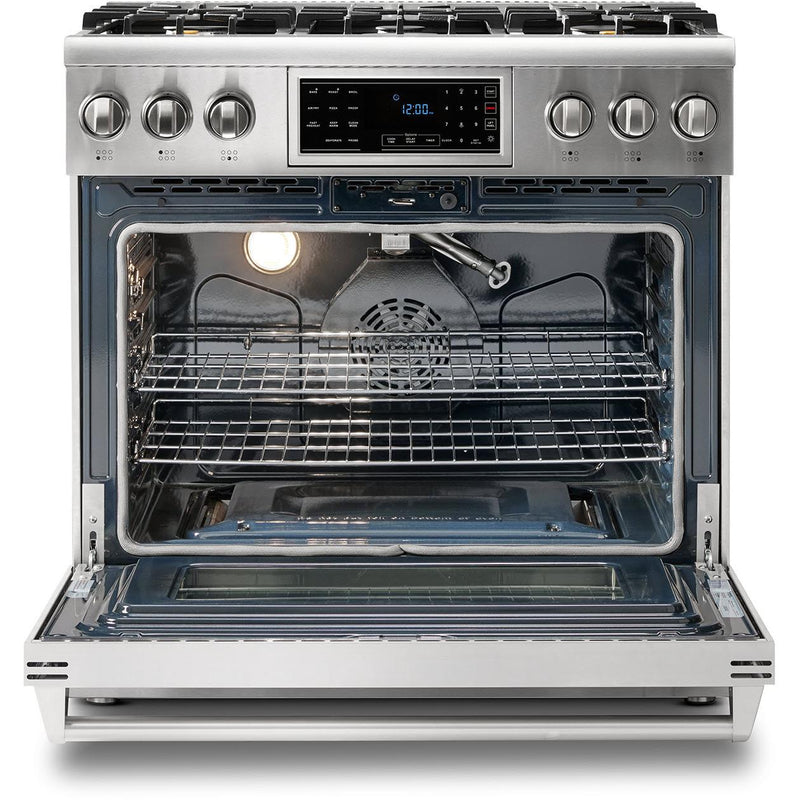  Thor Kitchen 36-inch Freestanding Gas Range with Convection Technology TRG3601 IMAGE 4