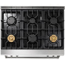  Thor Kitchen 36-inch Freestanding Gas Range with Convection Technology TRG3601LP IMAGE 5