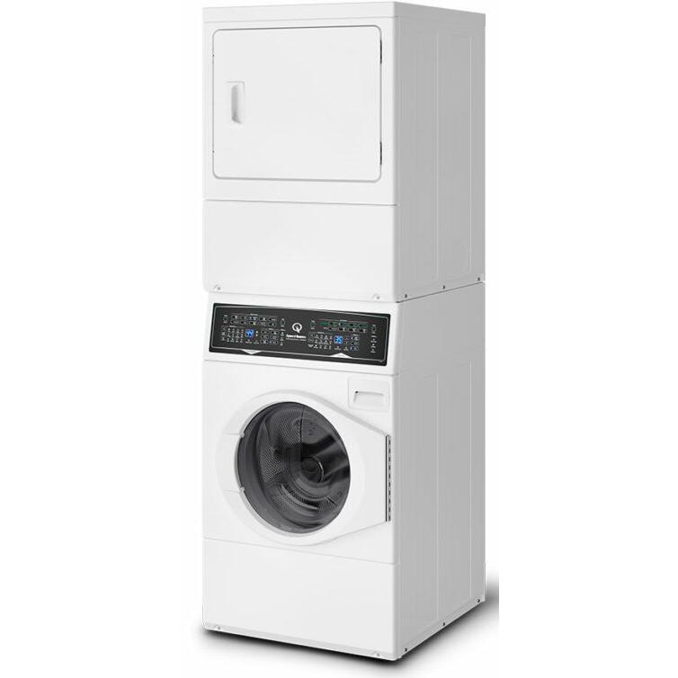 Speed Queen Stacked Washer/Dryer Gas Laundry Center ATGE9ASP118TW01 IMAGE 3