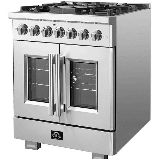 Forno Capriasca 30" Freestanding French Door Dual Fuel Range FFSGS6387-30 IMAGE 2