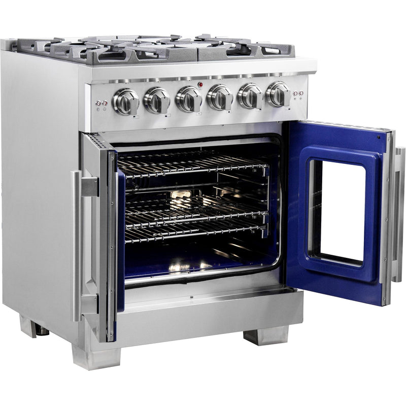 Forno Capriasca 30" Freestanding French Door Gas Range FFSGS6460-30 IMAGE 4