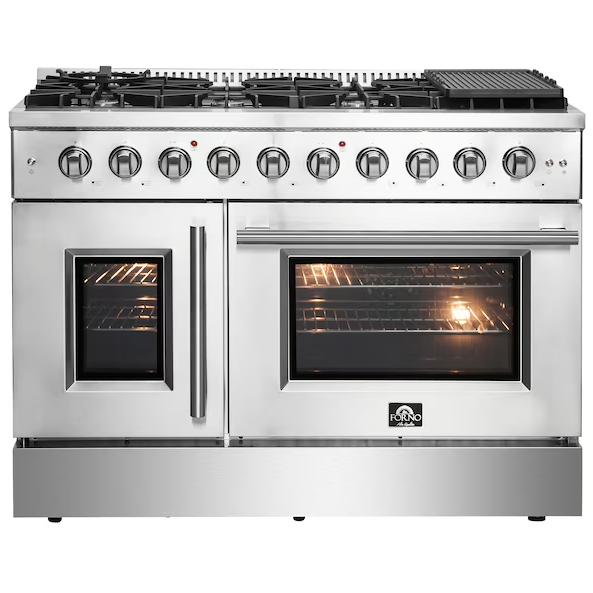 Forno Galiano 48" Freestanding French Door Gas Range FFSGS6444-48 IMAGE 1