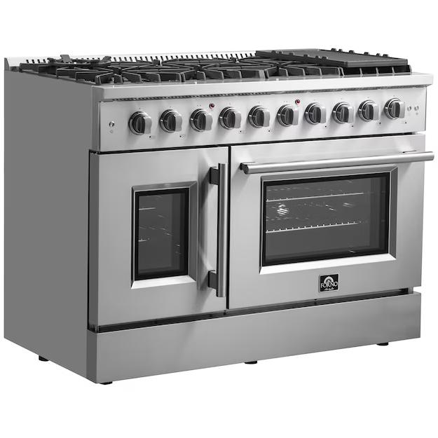 Forno Galiano 48" Freestanding French Door Gas Range FFSGS6444-48 IMAGE 4