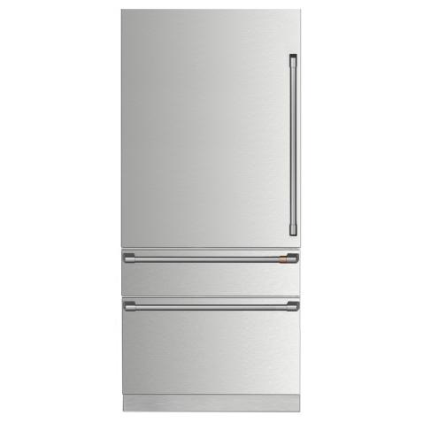 Café 36-inch, 20.2 cu. ft. Fully-Integrated Bottom Freezer Refrigerator with Wi-Fi Connect CIC36LP2VS1 IMAGE 1