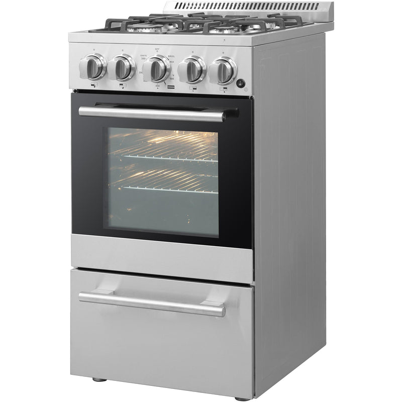 Forno Lamazze 20" Freestanding Gas Range FFSGS6265-20 IMAGE 3