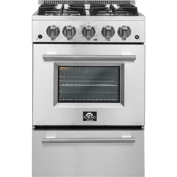 Forno Breno 24" Freestanding Gas Range FFSGS6272-24 IMAGE 1