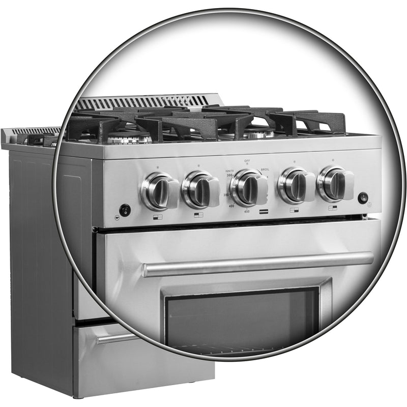 Forno Breno 24" Freestanding Gas Range FFSGS6272-24 IMAGE 9