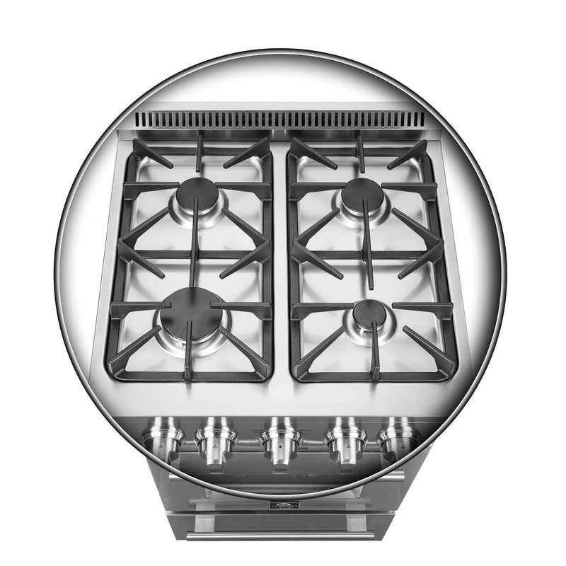Forno Breno 24-inch Freestanding Gas Range FFSGS6290-24 IMAGE 5