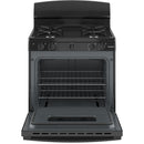Hotpoint 30-inch Freestanding Gas Range RGBS330DRBB IMAGE 2