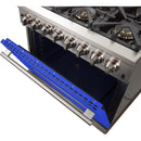 Forno Capriasca Alta Qualita 36-inch Freestanding Dual Fuel Range with Convection Technology FFSGS6187-36BLU IMAGE 5