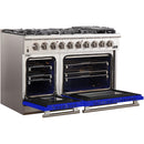 Forno Capriasca Alta Qualita 48-inch Freestanding Gas Range with Convection Technology FFSGS6260-48BLU IMAGE 5