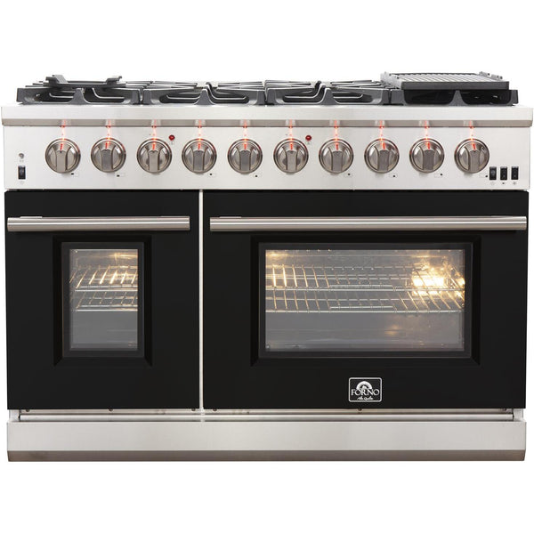 Forno Capriasca Alta Qualita 48-inch Freestanding Gas Range with Convection Technology FFSGS6260-48BLK IMAGE 1