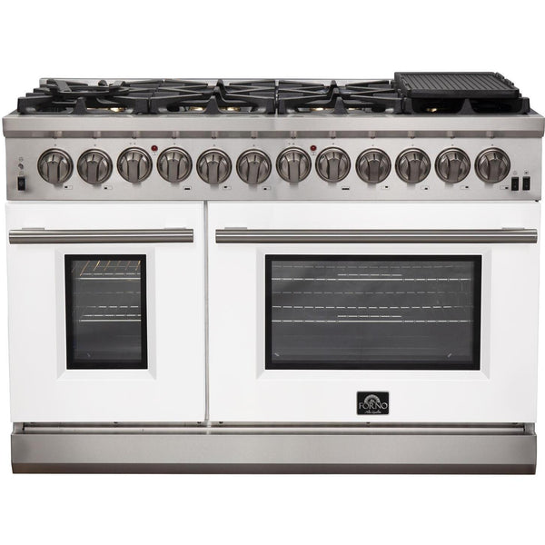 Forno Capriasca Alta Qualita 48-inch Freestanding Dual Fuel Range with Convection Technology FFSGS6187-48WHT IMAGE 1