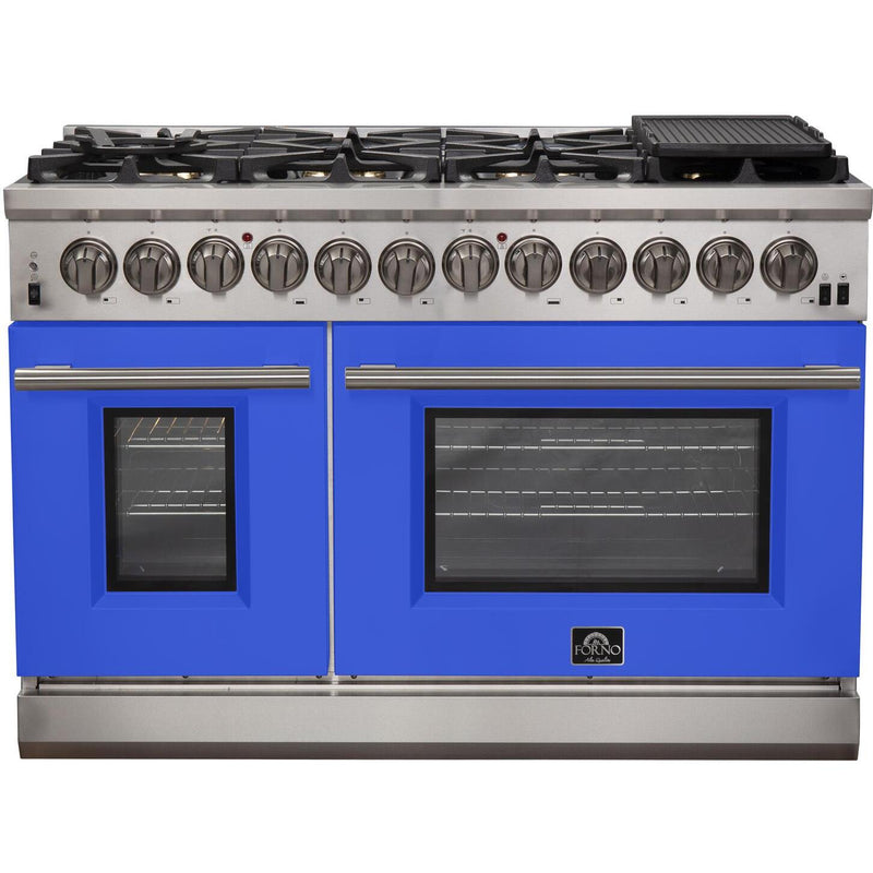 Forno Capriasca Alta Qualita 48-inch Freestanding Dual Fuel Range with Convection Technology FFSGS6187-48BLU IMAGE 1