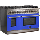 Forno Capriasca Alta Qualita 48-inch Freestanding Dual Fuel Range with Convection Technology FFSGS6187-48BLU IMAGE 3