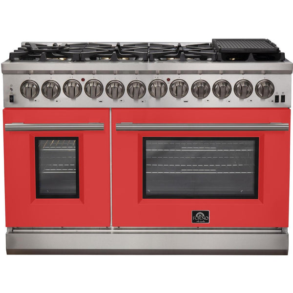 Forno Capriasca Alta Qualita 48-inch Freestanding Dual Fuel Range with Convection Technology FFSGS6187-48RED IMAGE 1