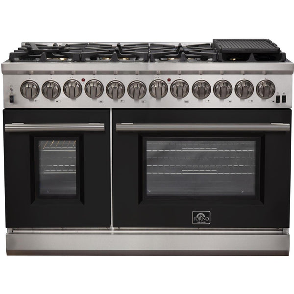 Forno Capriasca Alta Qualita 48-inch Freestanding Dual Fuel Range with Convection Technology FFSGS6187-48BLK IMAGE 1