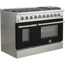 Forno Galiano Alta Qualita 48-inch Freestanding Gas Range with Convection Technology FFSGS6244-48BLK IMAGE 3