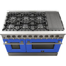 Forno Galiano Alta Qualita 48-inch Freestanding Gas Range with Convection Technology FFSGS6244-48BLU IMAGE 4