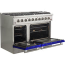 Forno Galiano Alta Qualita 48-inch Freestanding Gas Range with Convection Technology FFSGS6244-48BLU IMAGE 5