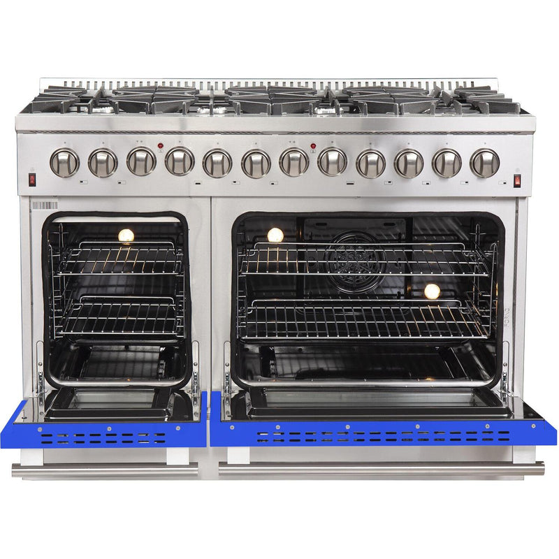 Forno Galiano Alta Qualita 48-inch Freestanding Dual Fuel Range with Convection Technology FFSGS6156-48BLU IMAGE 2