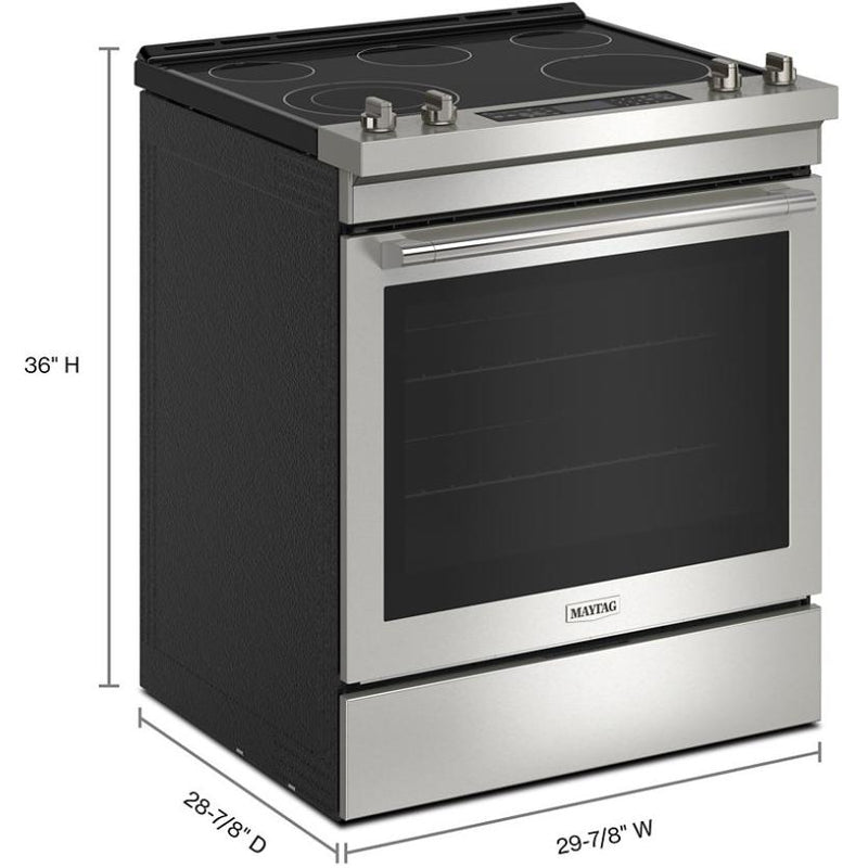 Maytag 30-inch, 6.4 cu. ft. Slide-in Electric Range with Air Fry Technology MES8800PZ IMAGE 14