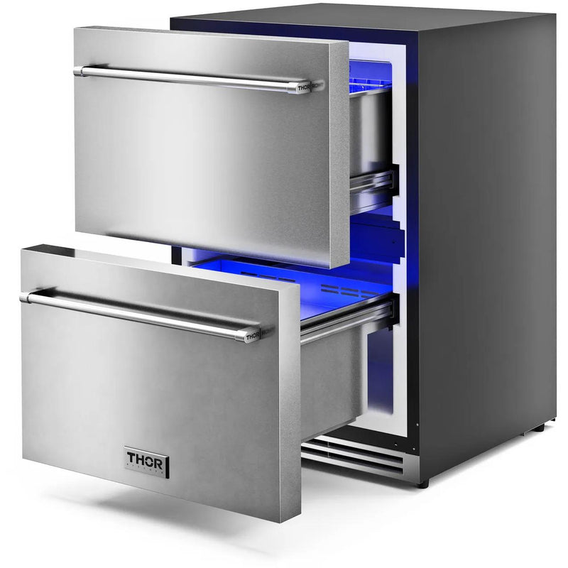  Thor Kitchen 24in Indoor/Outdoor Undercounter Freezer Drawer TRZ24U IMAGE 3