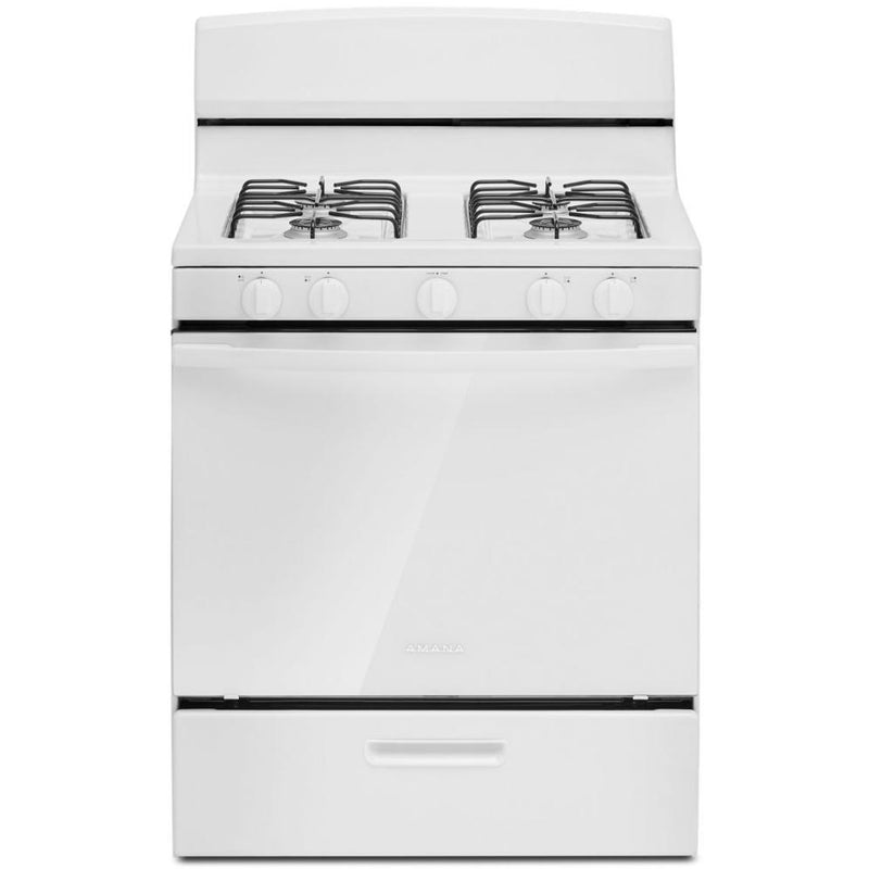 Amana 30-inch Gas Range with Easy-Clean Glass Door AGR4203MNW IMAGE 1