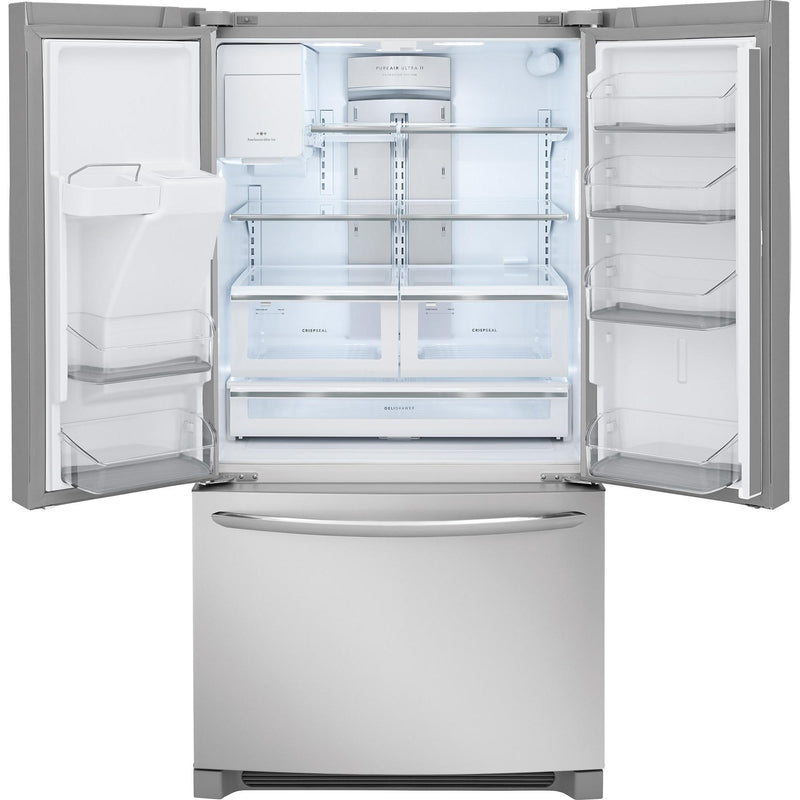 (FGHB2868TF) Frigidaire Gallery 36-inch, 26.8 cu.ft. Freestanding French 3-Door Refrigerator with EvenTemp? System FGHB2868TF
