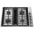 KitchenAid 30-inch Built-in Gas Cooktop with Downdraft KCGD500GSSKCGD500GSS