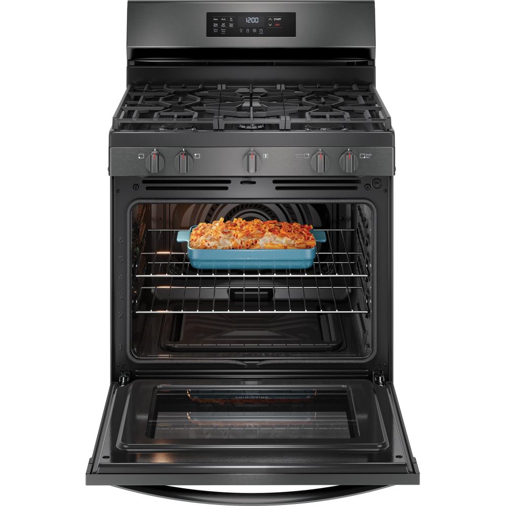 Gas range with convection oven and air fryer sales
